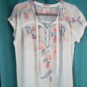 Johnny Was Boho-Chic Avril Blouse